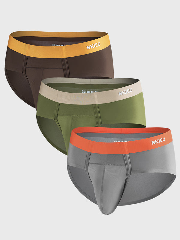 Cooling Nylon Briefs with Antibacterial Spacious Pouch