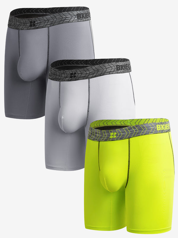 Quick-Dry Polyester Spacious Pouch Boxer Briefs for Sports